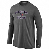 Nike Houston Texans  Heart & Soul Long Sleeve T-Shirt D.Gray,baseball caps,new era cap wholesale,wholesale hats