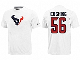 Nike Houston Texans 56 Cushing Name & Number White T-Shirt,baseball caps,new era cap wholesale,wholesale hats