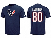 Nike Houston Texans Andre Johnson Name & Number T-Shirt,baseball caps,new era cap wholesale,wholesale hats