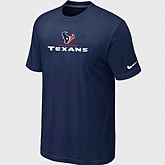 Nike Houston Texans Authentic Logo T-Shirt D.Blue,baseball caps,new era cap wholesale,wholesale hats