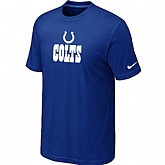 Nike Indianapolis Colts Authentic Logo T-Shirt Blue,baseball caps,new era cap wholesale,wholesale hats