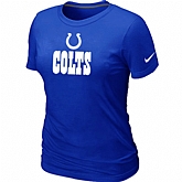 Nike Indianapolis Colts Authentic Logo Women's T-Shirt Blue,baseball caps,new era cap wholesale,wholesale hats