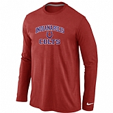 Nike Indianapolis Colts Heart & Soul Long Sleeve T-Shirt Red,baseball caps,new era cap wholesale,wholesale hats