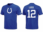 Nike Indianapolis Colts LUCK Name & Number T-Shirt,baseball caps,new era cap wholesale,wholesale hats