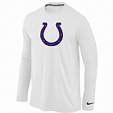 Nike Indianapolis Colts Logo Long Sleeve T-Shirt White,baseball caps,new era cap wholesale,wholesale hats
