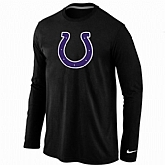 Nike Indianapolis Colts Logo Long Sleeve T-Shirt black,baseball caps,new era cap wholesale,wholesale hats
