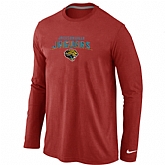 Nike Jacksonville Jaguars Heart & Soul Long Sleeve T-Shirt Red,baseball caps,new era cap wholesale,wholesale hats