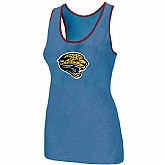 Nike Jacksonville Jaguars Ladies Big Logo Tri-Blend Racerback stretch Tank Top L.Blue