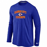 Nike Kansas City Chiefs Heart & Soul Long Sleeve T-Shirt Blue,baseball caps,new era cap wholesale,wholesale hats