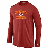 Nike Kansas City Chiefs Heart & Soul Long Sleeve T-Shirt Red,baseball caps,new era cap wholesale,wholesale hats