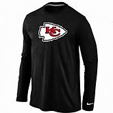 Nike Kansas City Chiefs Logo Long Sleeve T-Shirt black,baseball caps,new era cap wholesale,wholesale hats
