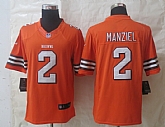 Nike Limited Cleveland Browns #2 Manziel Orange Jerseys,baseball caps,new era cap wholesale,wholesale hats