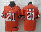 Nike Limited Cleveland Browns #21 Gilbert Orange Jerseys,baseball caps,new era cap wholesale,wholesale hats