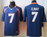 Nike Limited Denver Broncos #7 Elway Blue Jerseys,baseball caps,new era cap wholesale,wholesale hats