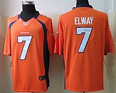 Nike Limited Denver Broncos #7 Elway Orange Jerseys,baseball caps,new era cap wholesale,wholesale hats