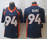 Nike Limited Denver Broncos #94 Ware Blue Jerseys,baseball caps,new era cap wholesale,wholesale hats