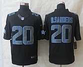 Nike Limited Detroit Lions #20 B.Sanders Impact Black Jerseys,baseball caps,new era cap wholesale,wholesale hats