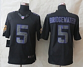 Nike Limited Minnesota Vikings #5 Bridgewater Impact Black Jerseys,baseball caps,new era cap wholesale,wholesale hats