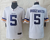 Nike Limited Minnesota Vikings #5 Bridgewater White Jerseys,baseball caps,new era cap wholesale,wholesale hats