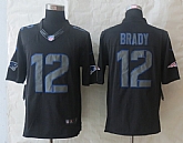 Nike Limited New England Patriots #12 Brady Impact Black Jerseys,baseball caps,new era cap wholesale,wholesale hats