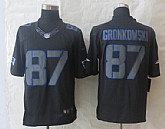 Nike Limited New England Patriots #87 Gronkowski Impact Black Jerseys,baseball caps,new era cap wholesale,wholesale hats