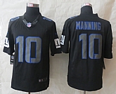 Nike Limited New York Giants #10 Manning Impact Black Jerseys,baseball caps,new era cap wholesale,wholesale hats