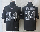 Nike Limited Oakland Raiders #34 Jackson Impact Black Jerseys,baseball caps,new era cap wholesale,wholesale hats