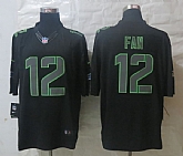 Nike Limited Seattle Seahawks #12 Fan Impact Black Jerseys,baseball caps,new era cap wholesale,wholesale hats