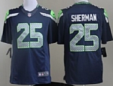 Nike Limited Seattle Seahawks #25 Richard Sherman Blue Jerseys,baseball caps,new era cap wholesale,wholesale hats