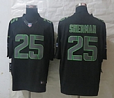 Nike Limited Seattle Seahawks #25 Sherman Impact Black Jerseys,baseball caps,new era cap wholesale,wholesale hats