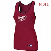 Nike Los Angeles Dodgers Tri-Blend Racerback stretch Tank Top Red,baseball caps,new era cap wholesale,wholesale hats