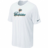 Nike Miami Dolphins Authentic Logo T-Shirt White,baseball caps,new era cap wholesale,wholesale hats