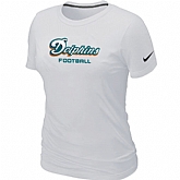 Nike Miami Dolphins Sideline Legend Authentic Font Women's T-Shirt White,baseball caps,new era cap wholesale,wholesale hats