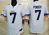 Nike Minnesota Vikings #7 Christian Ponder 2013 White Limited Jerseys,baseball caps,new era cap wholesale,wholesale hats