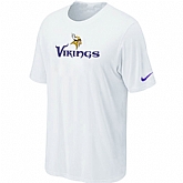 Nike Minnesota Vikings Authentic Logo T-Shirt White,baseball caps,new era cap wholesale,wholesale hats