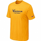 Nike Minnesota Vikings Sideline Legend Authentic Font T-Shirt yellow,baseball caps,new era cap wholesale,wholesale hats