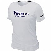 Nike Minnesota Vikings Sideline Legend Authentic Font Women's T-Shirt White,baseball caps,new era cap wholesale,wholesale hats