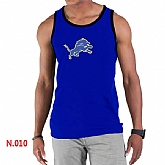 Nike NFL Detroit Lions Sideline Legend Authentic Logo men Tank Top Blue,baseball caps,new era cap wholesale,wholesale hats