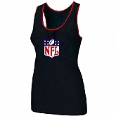 Nike NFL Ladies Big Logo Tri-Blend Racerback stretch Tank Top Black