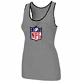 Nike NFL Ladies Big Logo Tri-Blend Racerback stretch Tank Top L.grey