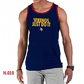 Nike NFL Minnesota Vikings Sideline Legend Authentic Logo men Tank Top D.Blue 2,baseball caps,new era cap wholesale,wholesale hats