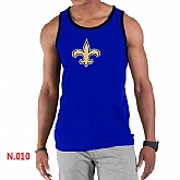 Nike NFL New Orleans Saints Sideline Legend Authentic Logo men Tank Top Blue,baseball caps,new era cap wholesale,wholesale hats