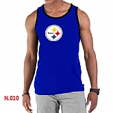 Nike NFL Pittsburgh Steelers Sideline Legend Authentic Logo men Tank Top Blue,baseball caps,new era cap wholesale,wholesale hats
