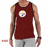 Nike NFL Pittsburgh Steelers Sideline Legend Authentic Logo men Tank Top Red,baseball caps,new era cap wholesale,wholesale hats