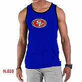 Nike NFL San Francisco 49ers Sideline Legend Authentic Logo men Tank Top Blue,baseball caps,new era cap wholesale,wholesale hats