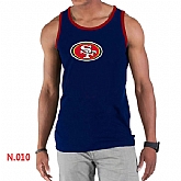 Nike NFL San Francisco 49ers Sideline Legend Authentic Logo men Tank Top D.Blue,baseball caps,new era cap wholesale,wholesale hats