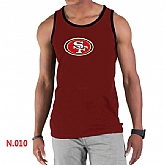 Nike NFL San Francisco 49ers Sideline Legend Authentic Logo men Tank Top Red,baseball caps,new era cap wholesale,wholesale hats