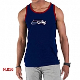 Nike NFL Seattle Seahawks Sideline Legend Authentic Logo men Tank Top D.Blue