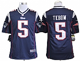 Nike New England Patriots #5 Tim Tebow Game Team Color Jerseys,baseball caps,new era cap wholesale,wholesale hats