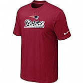 Nike New England Patriots Authentic Logo T-Shirt Red,baseball caps,new era cap wholesale,wholesale hats